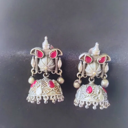 Antique German Silver Jhumka