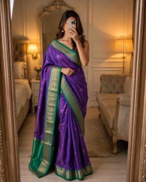 Royal Purple & Emerald Green Elegance