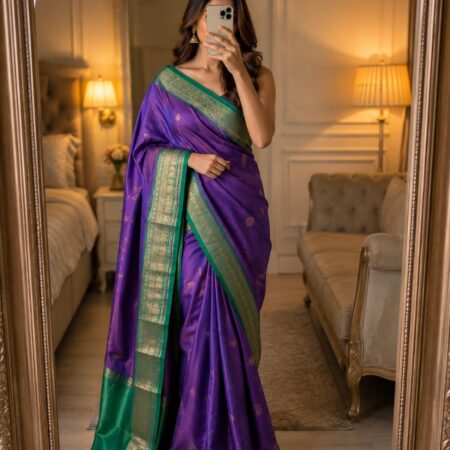 Royal Purple & Emerald Green Elegance